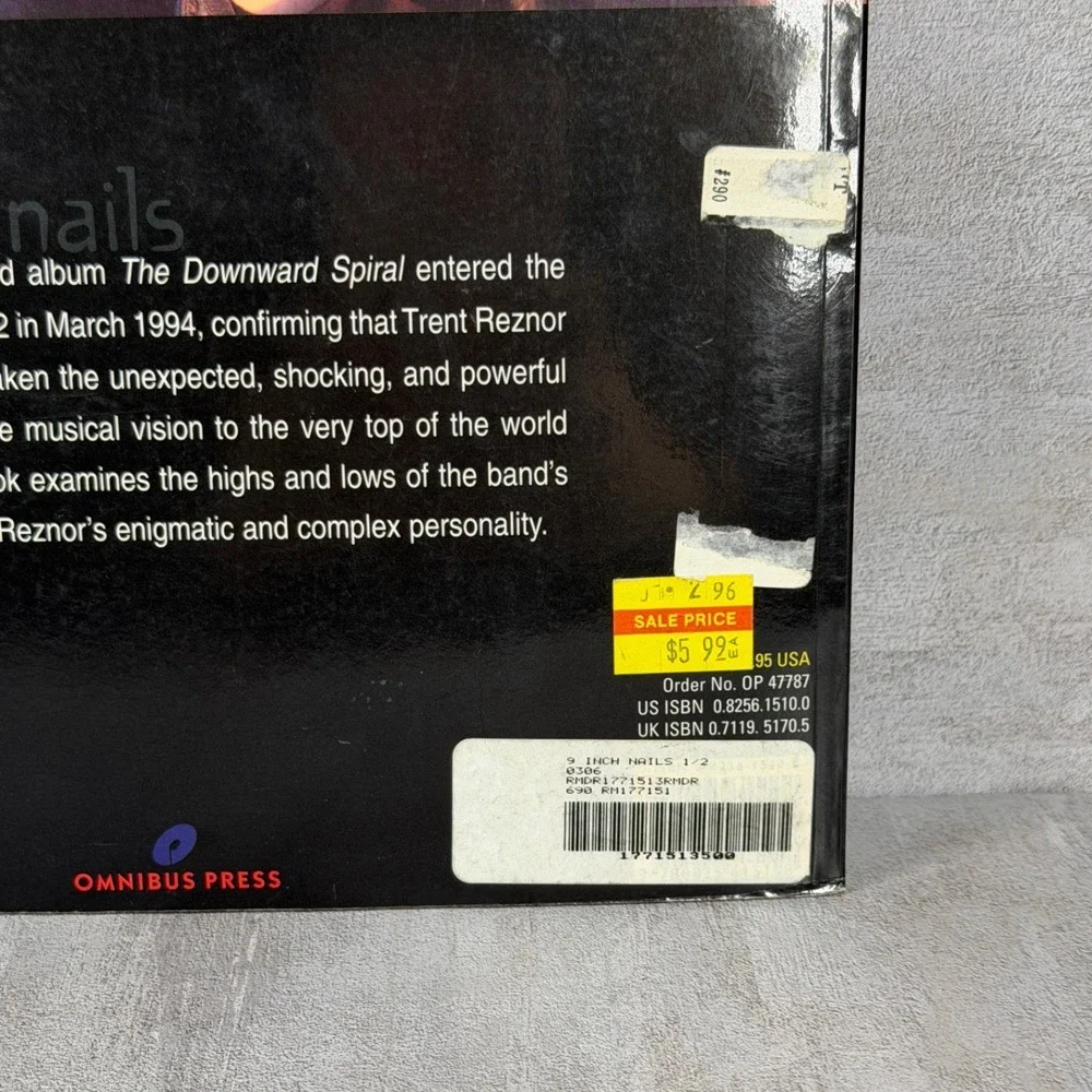 Nine Inch Nails by Tuck Remington 1995 Omnibus Press Biography NIN Photo Book